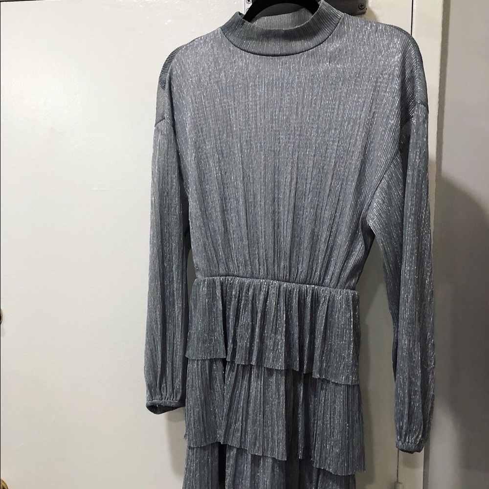Silver Sparkly Zara Dress 🤍